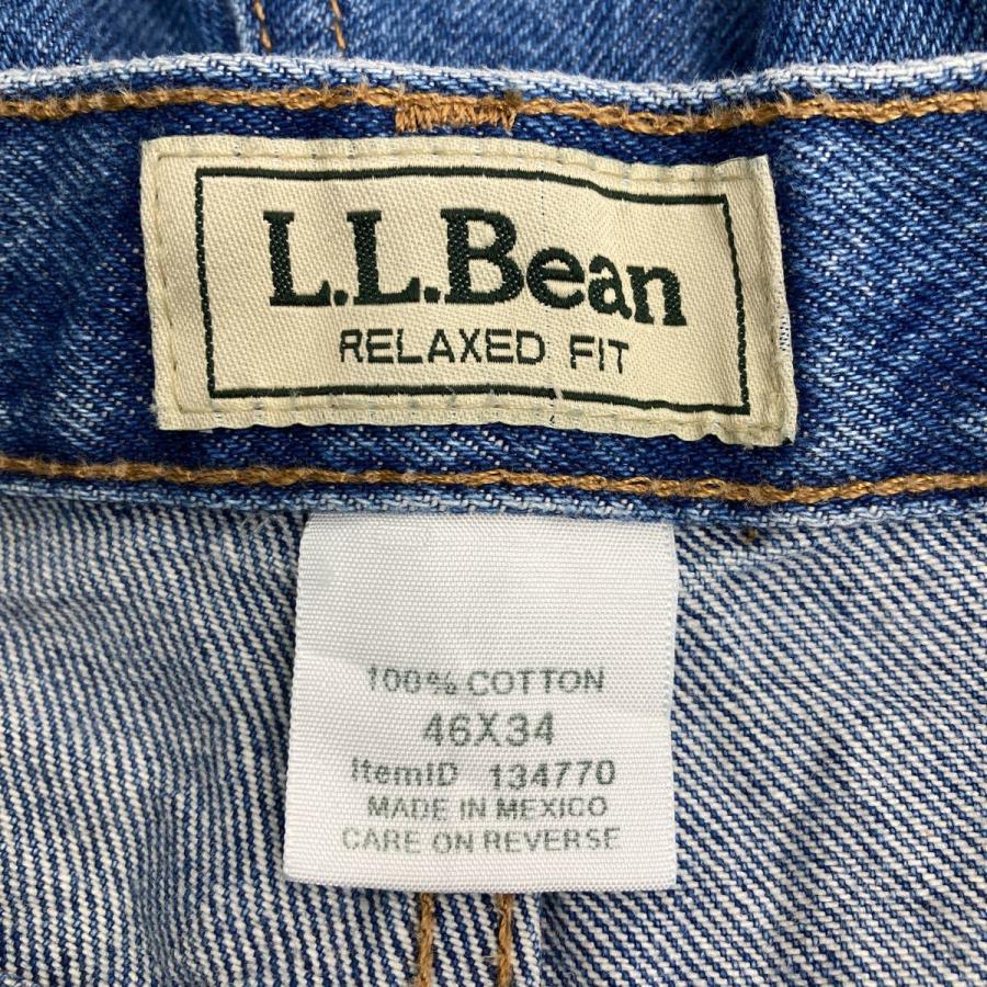 L.L.Bean デニムパンツ W46 エルエルビーン リラックスフィット ビッグ 