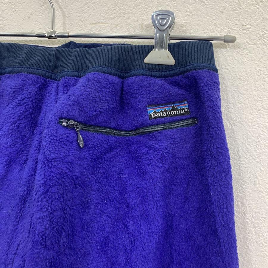 Patagonia フリースパンツ L パープル　made in USA patagonia フリースパンツ W26 パタゴニア パープル ロゴ アウトドア M