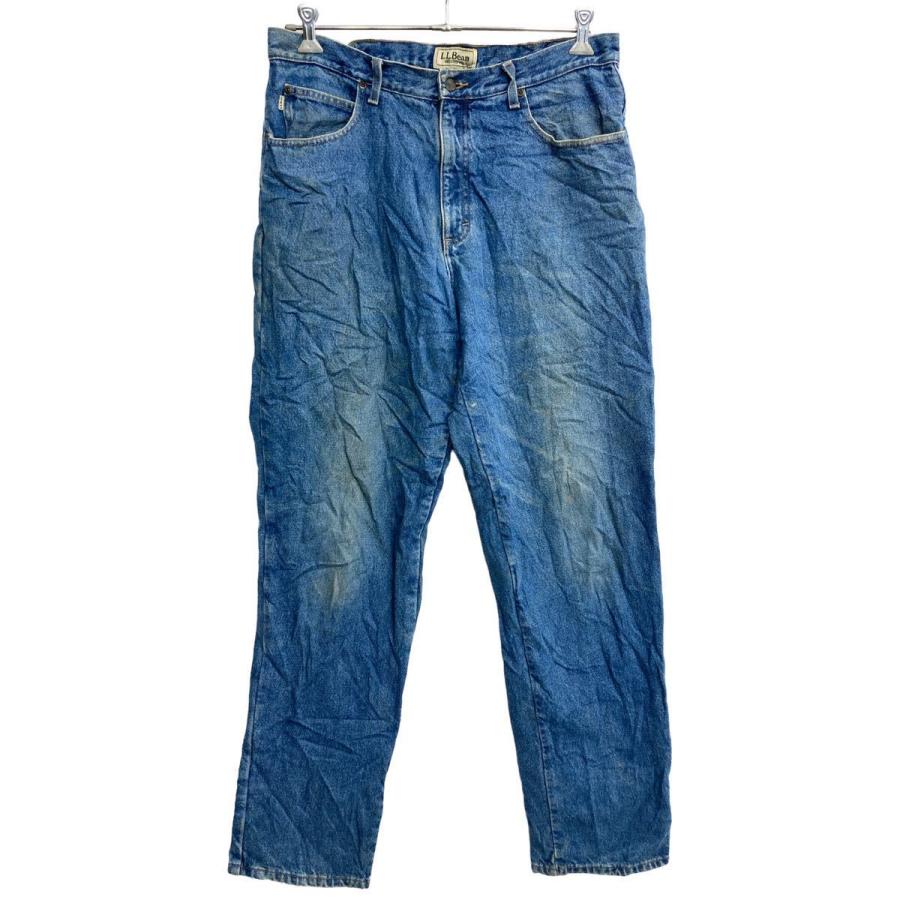 L.L.Bean デニムパンツ W35 エルエルビーン 裏地付き リラックス 