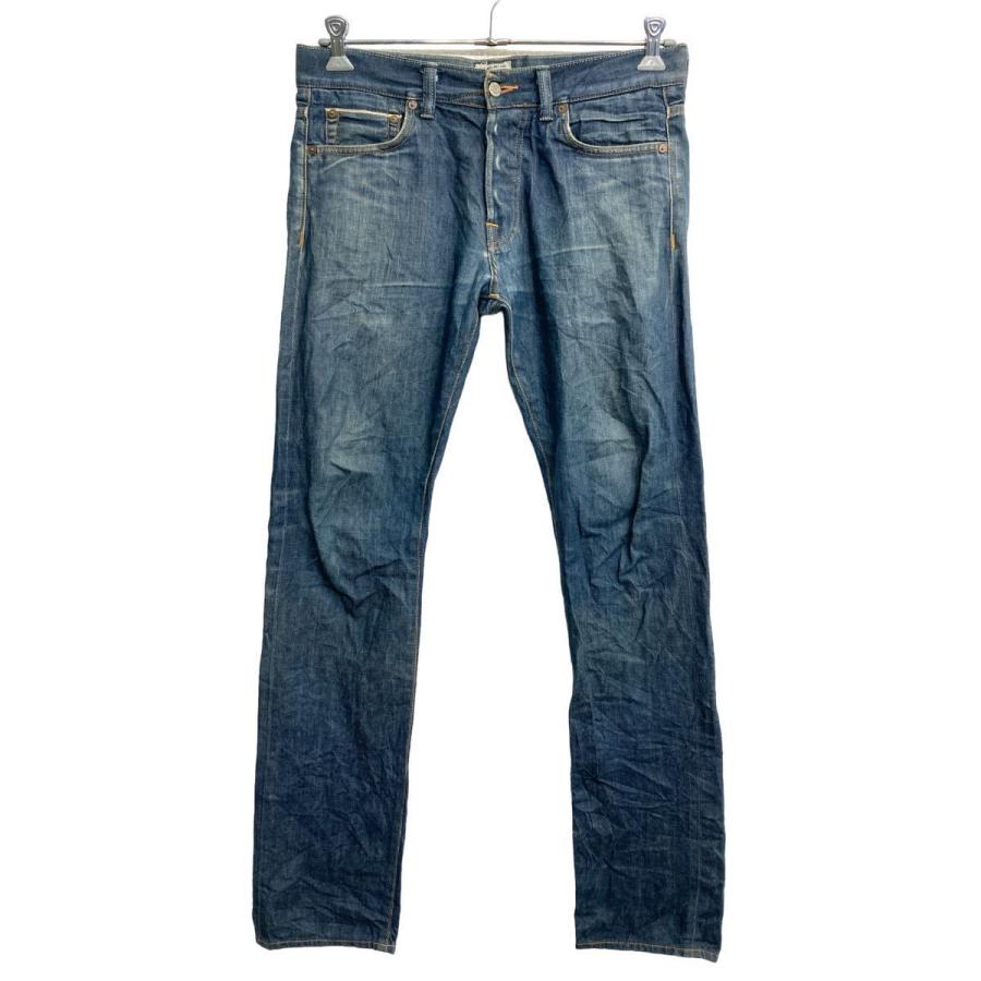 EDWIN デニムパンツ W30 エドウィン ボタンフライ スリム インディゴ 