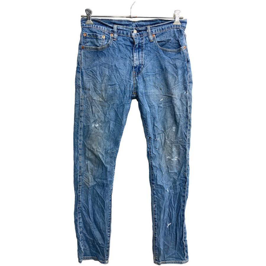 リーバイス550w42l32極太デニムジーンズジーパンメンズ青ブルー古着中古品 1点物◇Levisリーバイス550ワイドジーンズ32デニムパンツ古着メンズ