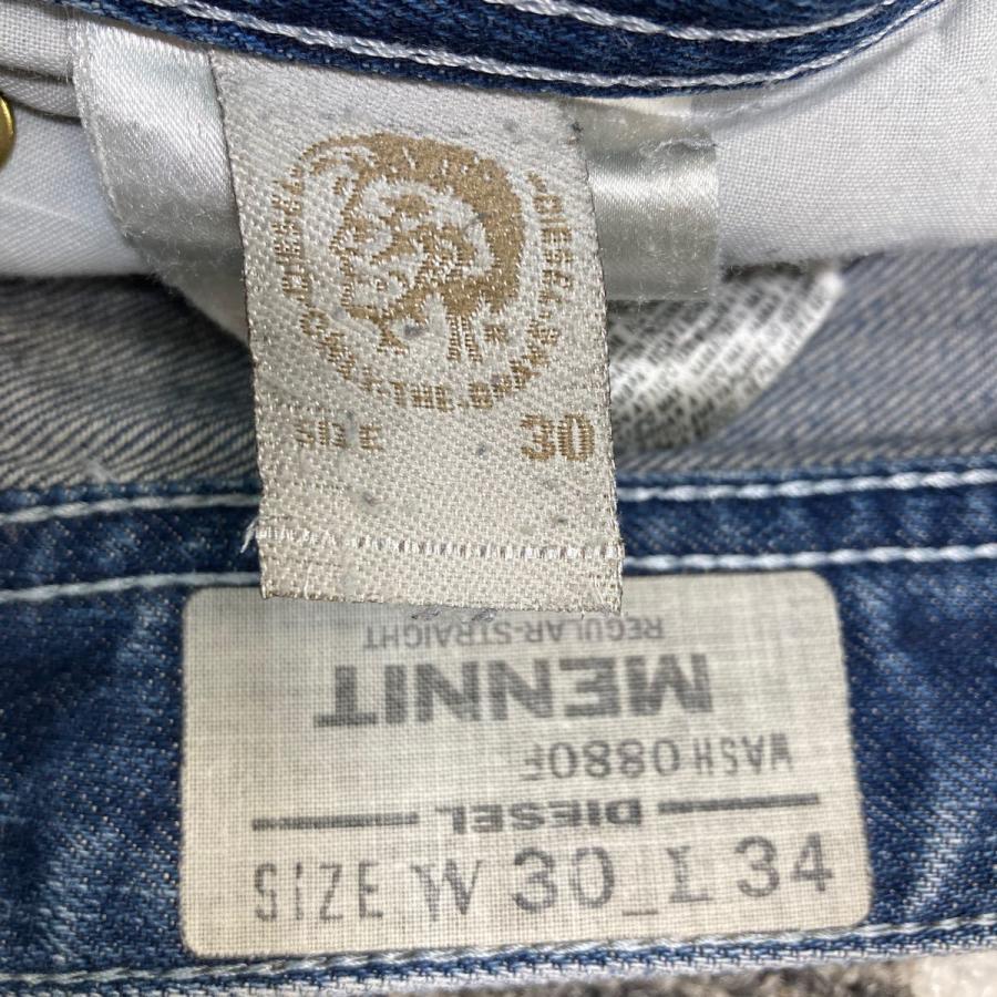 DIESEL デニムパンツ W30 ディーゼル MENNIT ボタンフライ ブルー