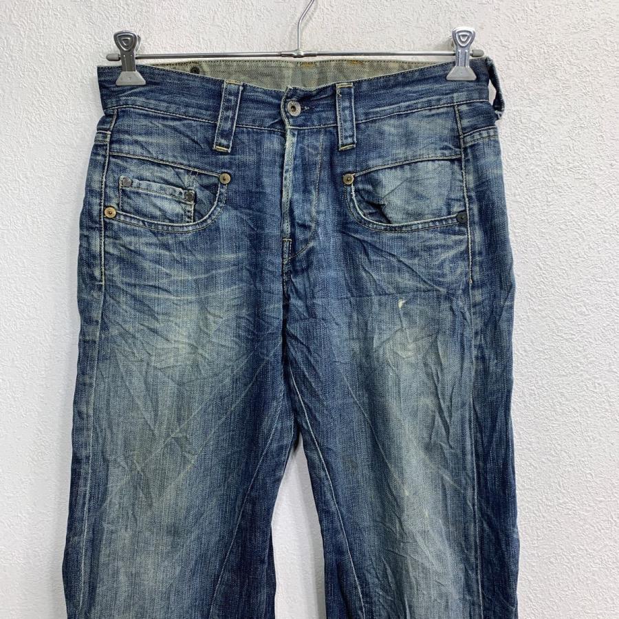 【希少】G-STAR RAW ESSENTIAL W33 G-STAR RAW デニムパンツ W33 ジースター ボタンフライ インディゴ