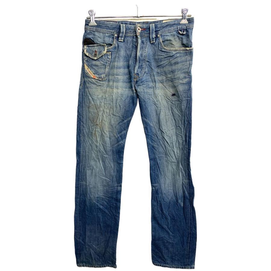 DIESEL デニムパンツ W29 ディーゼル ボタンフライ LUGGER ブルー 古着