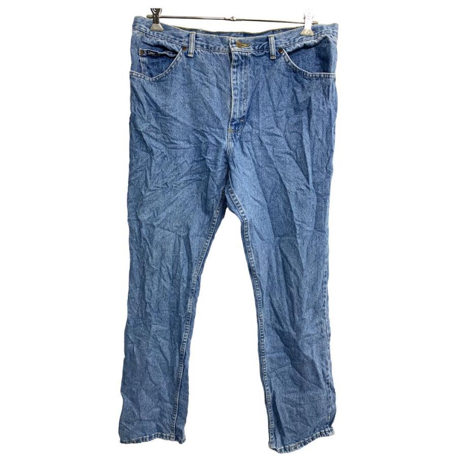 Lee デニムパンツ W40 リー ビッグサイズ ブルー コットン USA製 古着 