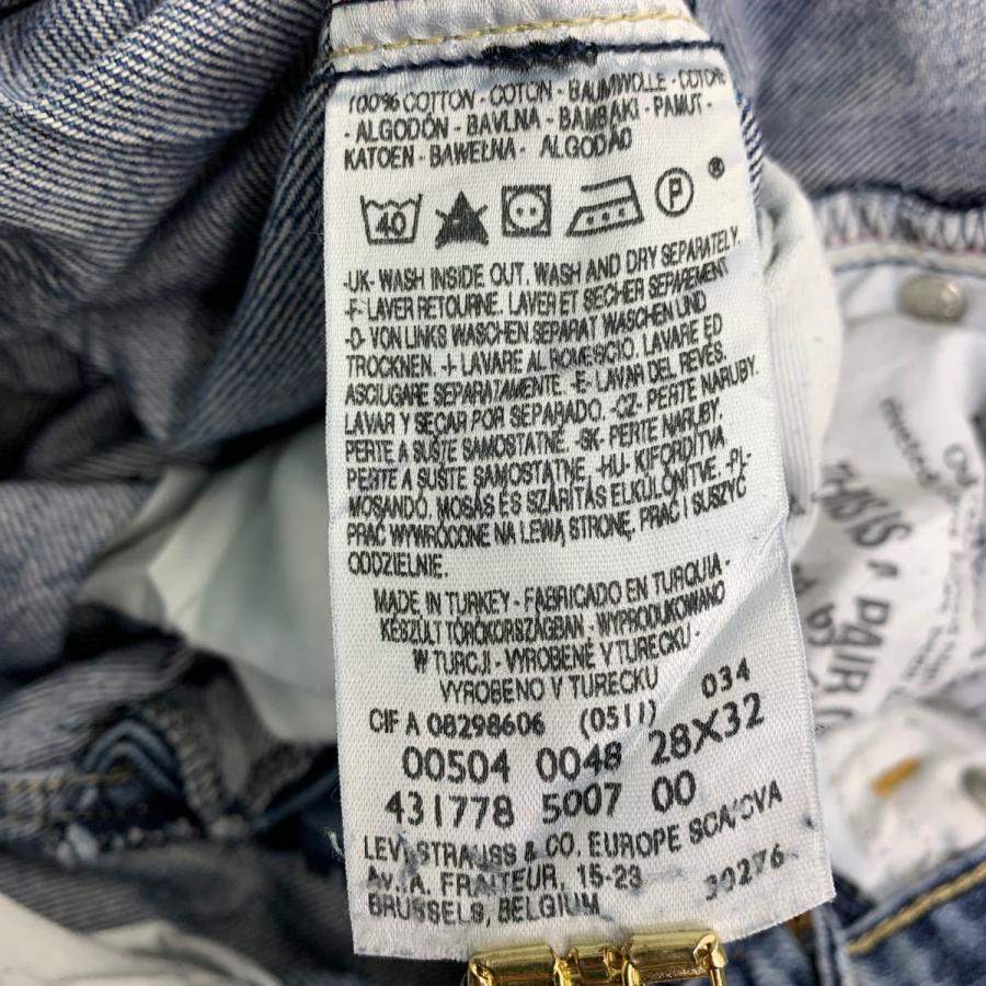 Levi's 504 デニムパンツ W28 リーバイス ストレート ブルー