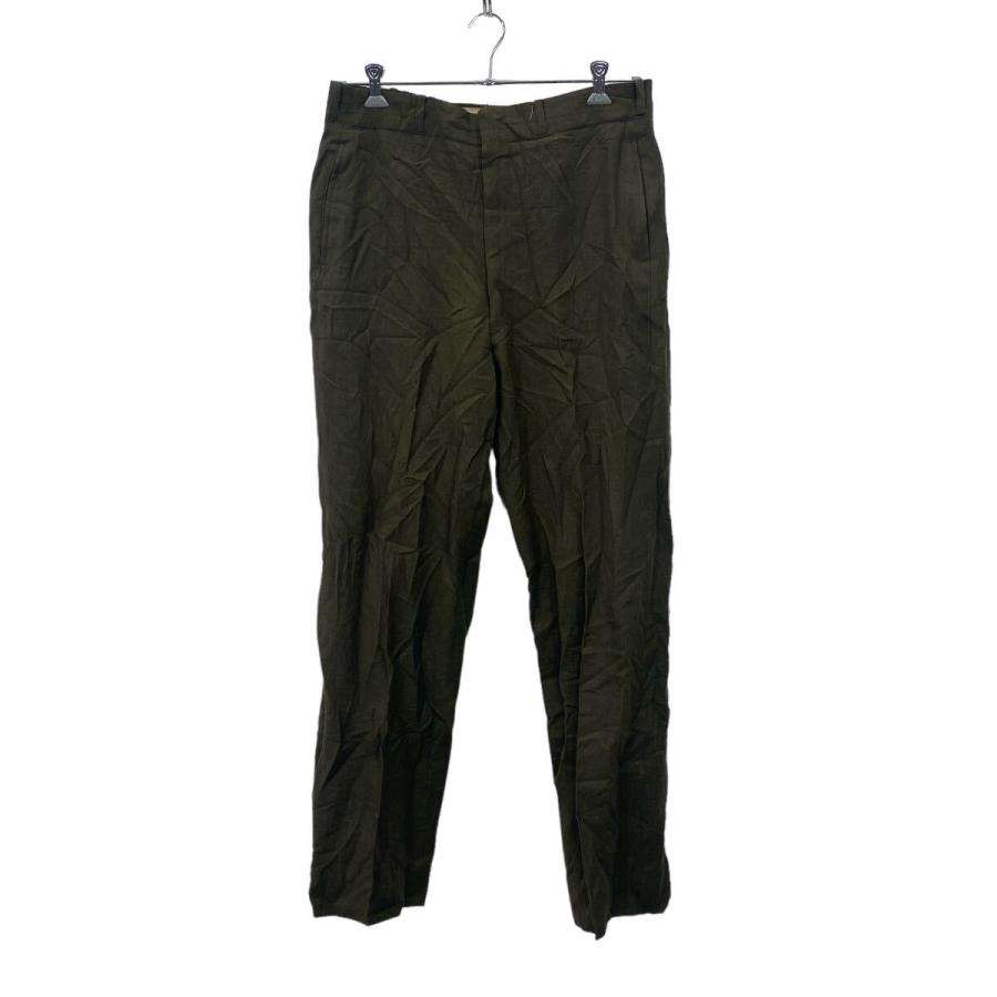ミリタリー トラウザーズパンツ W33 ウール RAPIDジッパー 古着卸