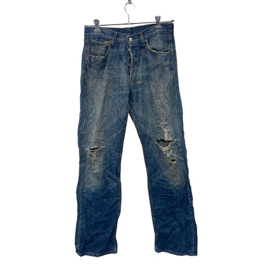 Levi's 501 デニムパンツ W32 リーバイス ボタンフライ ブルー 古着卸