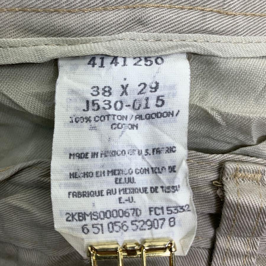 Lee チノパン W38 リー タックパンツ ビッグサイズ ベージュ コットン