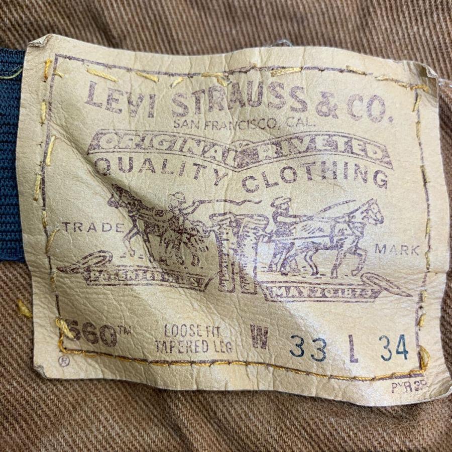 Levi's 560 デニムパンツ W33 リーバイス ルーズフィット オレンジタブ