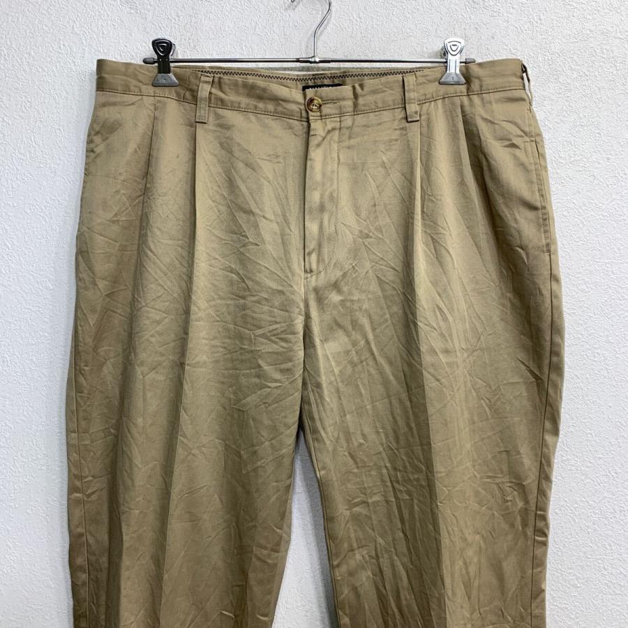 Nautica ベージュ チノパン NAUTICA チノパン W40 ノーティカ タックパンツ ビッグサイズ