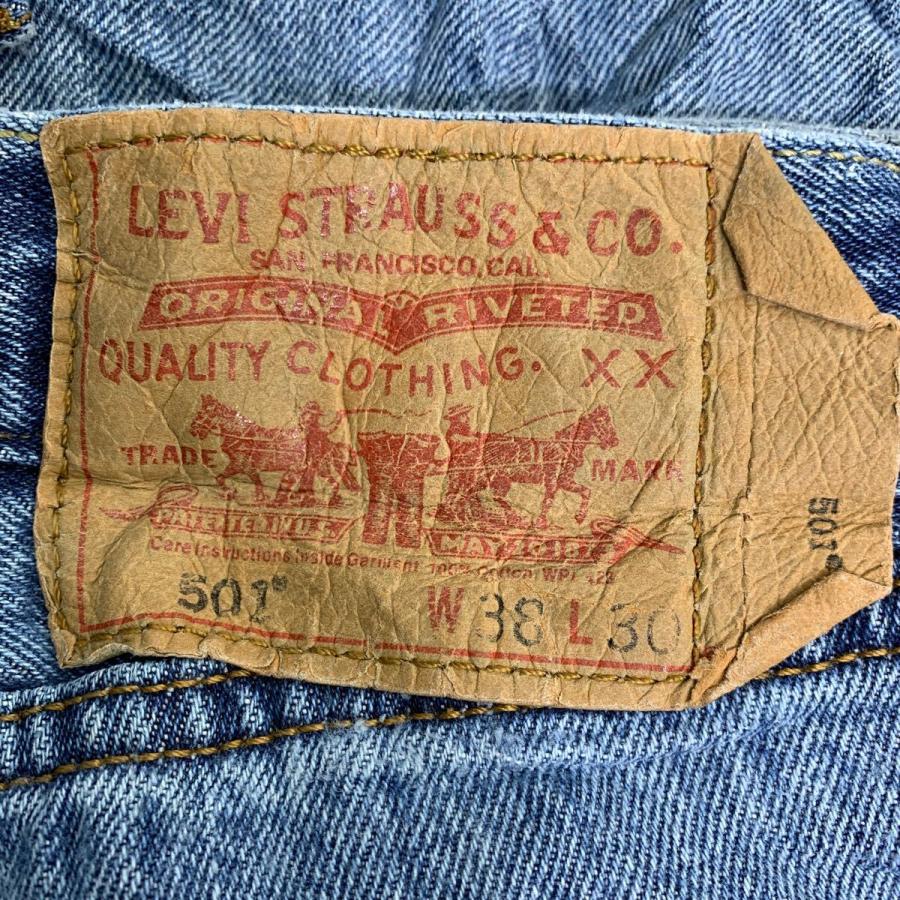 Levi's 501 デニムパンツ W38リーバイス ボタンフライ ブルー コットン