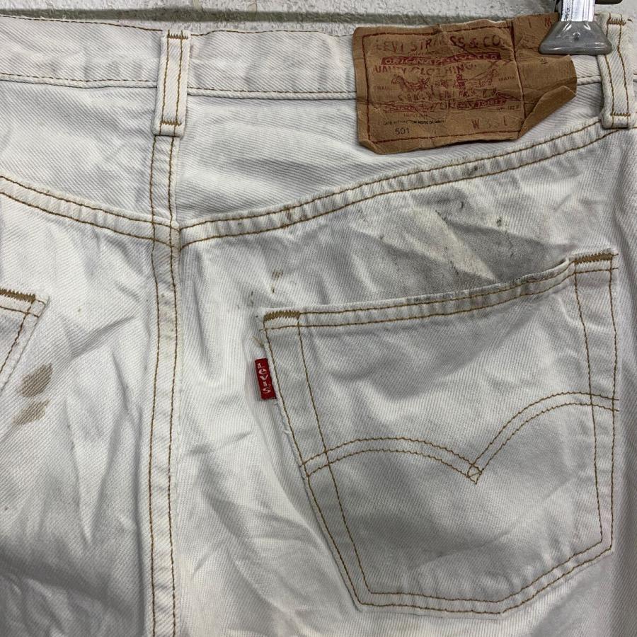 Levi's 501 デニムパンツ W33 リーバイス ボタンフライ ホワイト