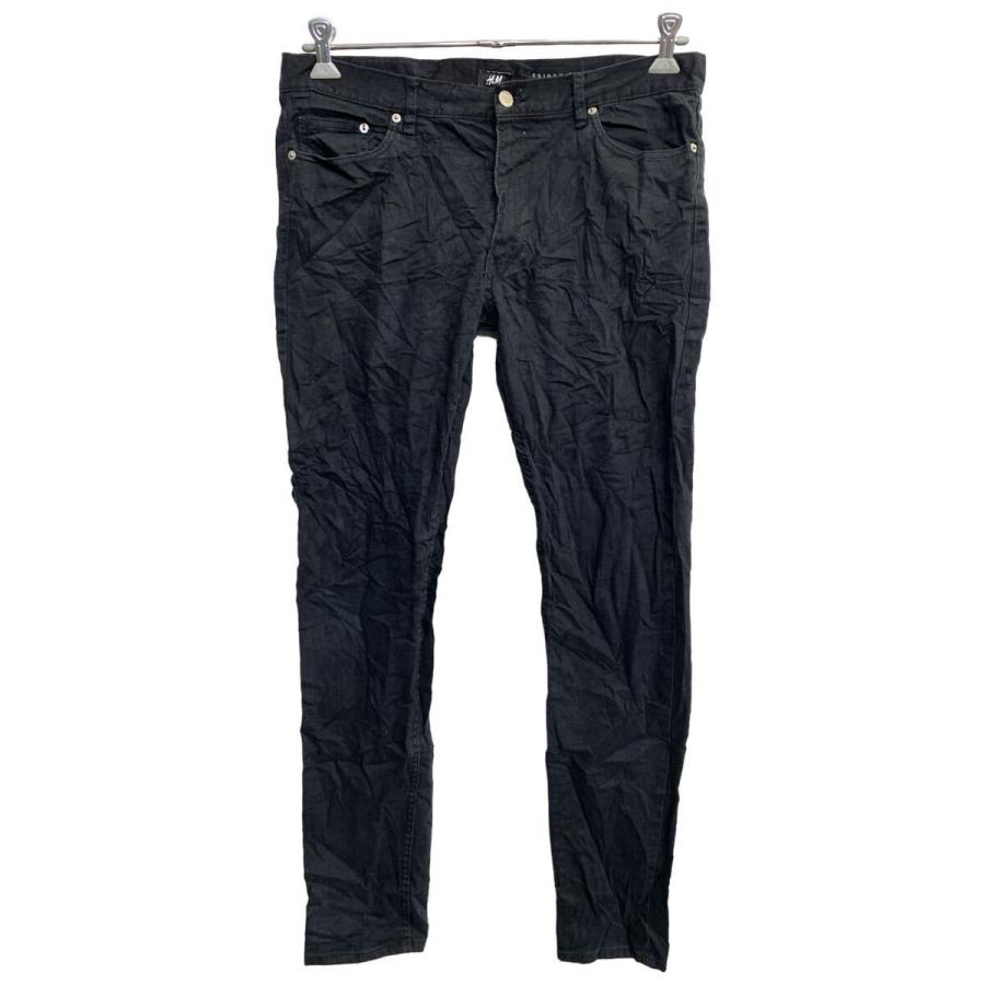 H&M デニムパンツ W32 エイチアンドエム スキニーフィット ブラック 