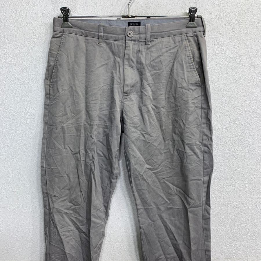 【USA製】J.CREW ジェイクルー コットンツイル チノパン グレー 32 J.CREW チノパン W32 ジェイクルー グレー コットン 古着卸 アメリカ仕