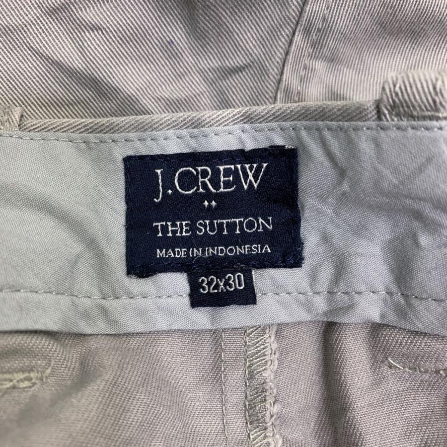 【USA製】J.CREW ジェイクルー コットンツイル チノパン グレー 32 J.CREW チノパン W32 ジェイクルー グレー コットン 古着卸 アメリカ仕