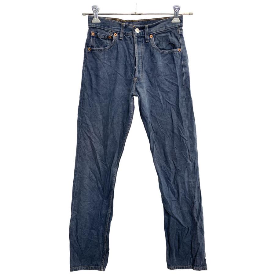 USA製　Levi's 501 W28 セルビッチ Levi's 501 デニムパンツ W28 リーバイス ボタンフライ ネイビー