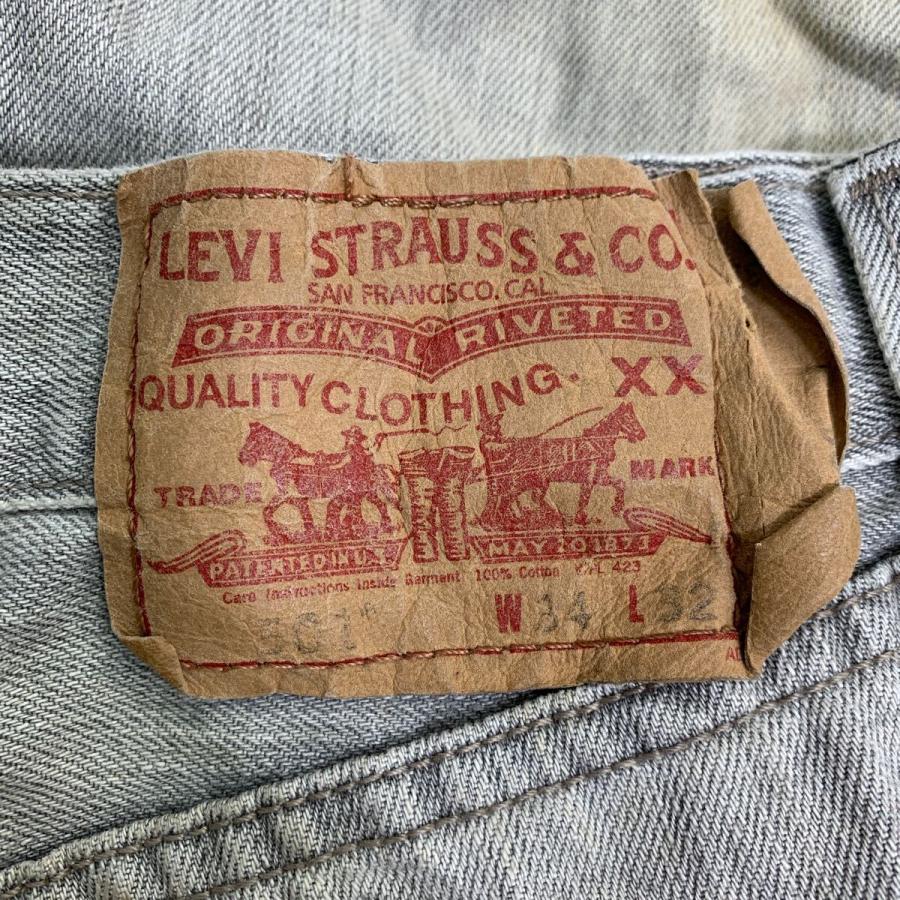 Levi's 501 デニムパンツ W34 リーバイス ボタンフライ ライトグレー