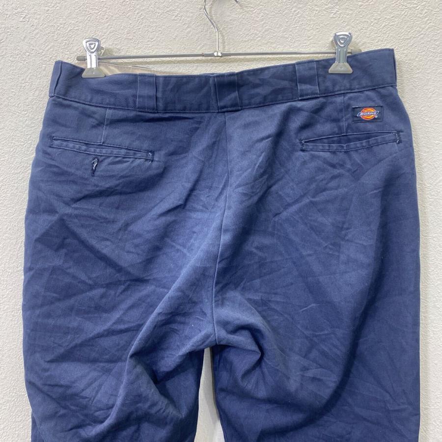 【美品】USA製　Dickies　チビタグ　ワークパンツ　チノパン　ネイビー Dickies チノパンツ ワークパンツ W40 ディッキーズ ビッグサイズ