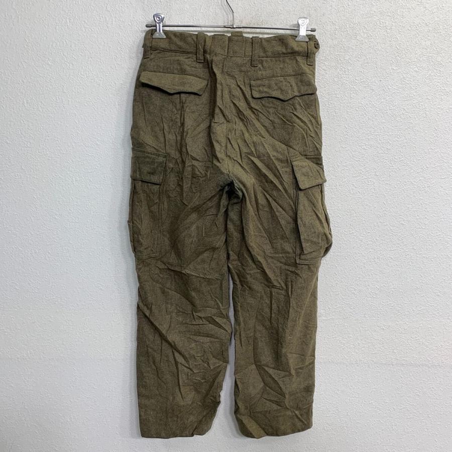 ミリタリー ウールパンツ W31 カーゴパンツ ボタンフライ オリーブ 
