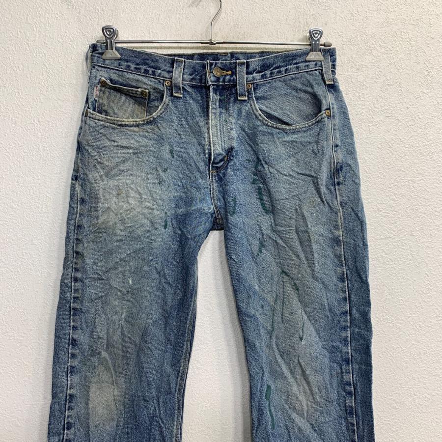 Carhartt デニムパンツ W32 カーハート ブルー コットン メキシコ製 