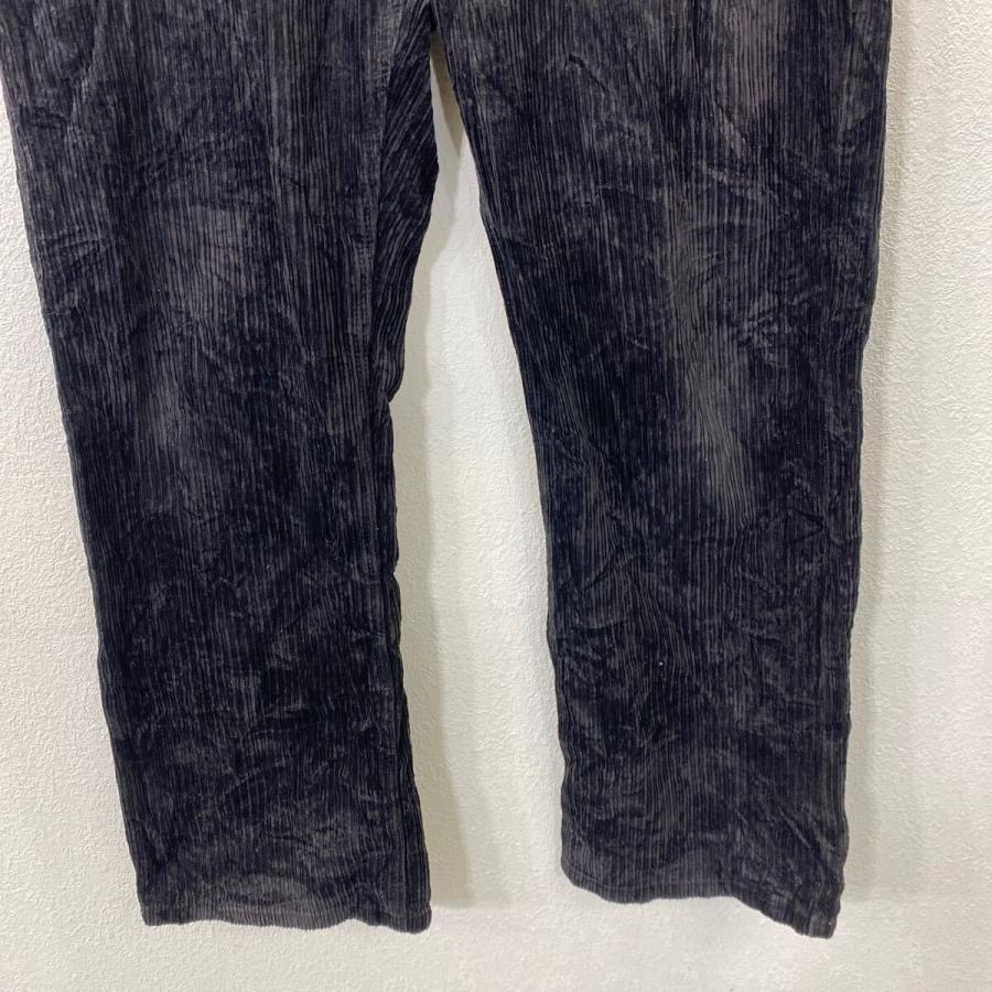KAMASINI JEANS コーデュロイパンツ W38 ビッグサイズ ブラック系 古着