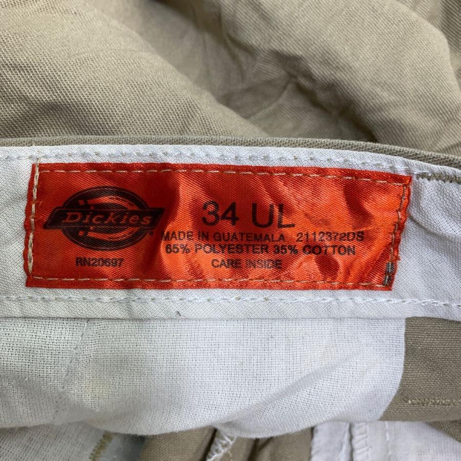 Dickies ワークパンツ W34 ディッキーズ カーゴパンツ ベージュ 古着卸