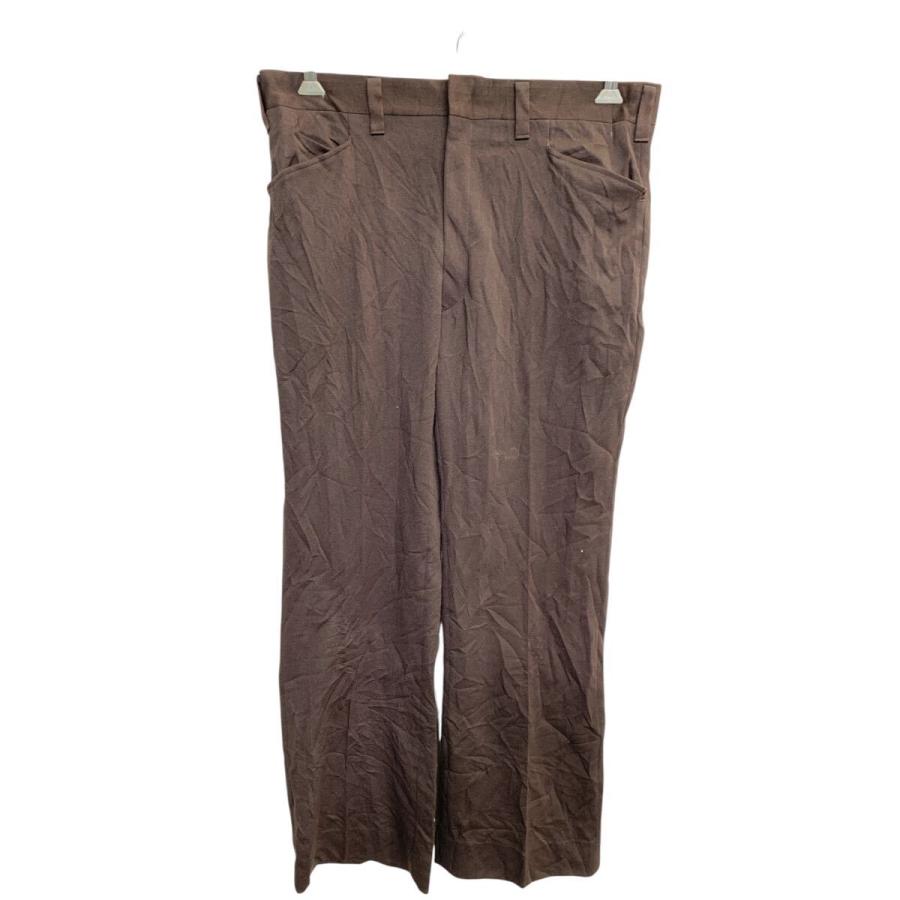 HAGGAR スラックス W37 ハガー TALONジップ ブラウン 古着卸 アメリカ