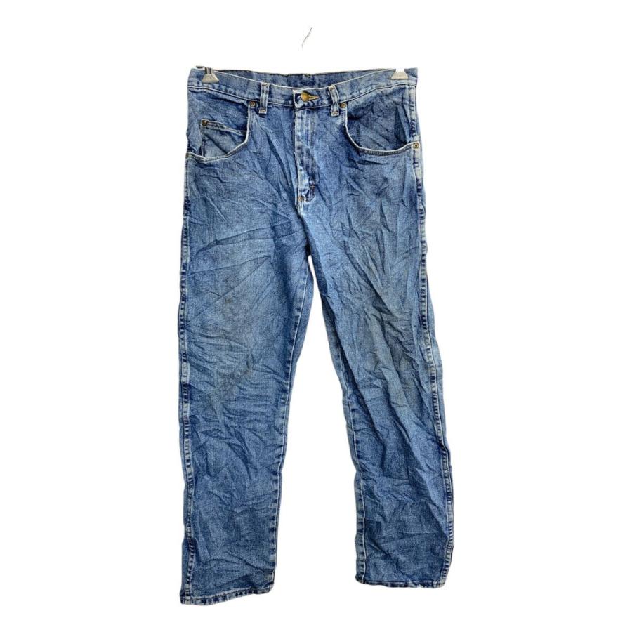 Wrangler デニムパンツ W33 ラングラー ブルー コットン メキシコ製 