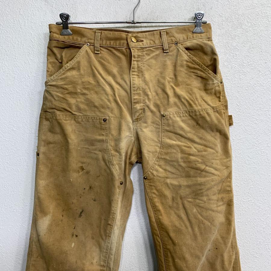 Carhartt ワークパンツ W34 カーハート ダブルニー ブラウン USA製