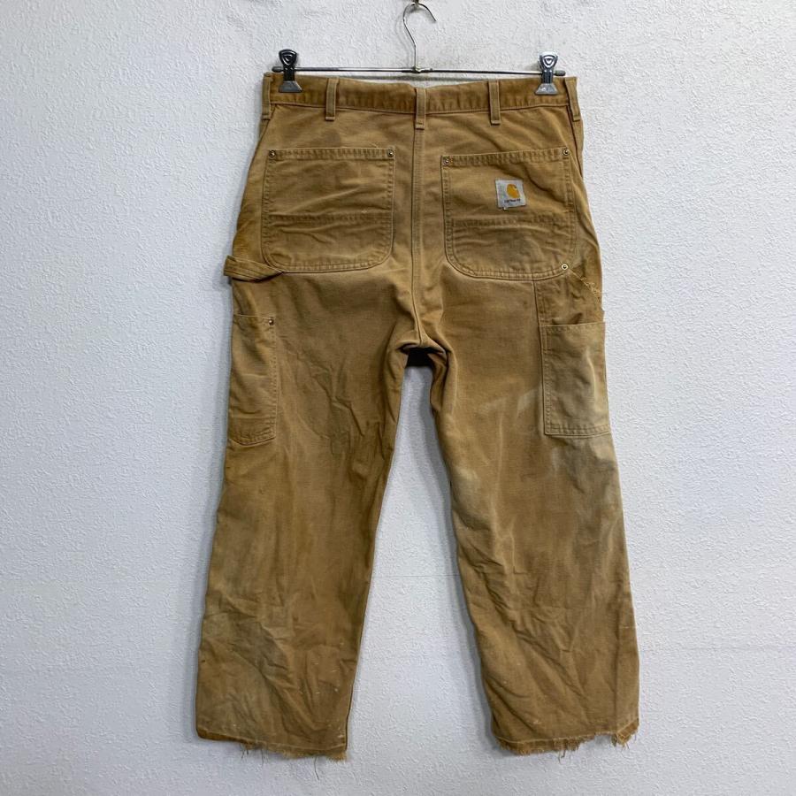 Carhartt ワークパンツ W34 カーハート ダブルニー ブラウン USA製