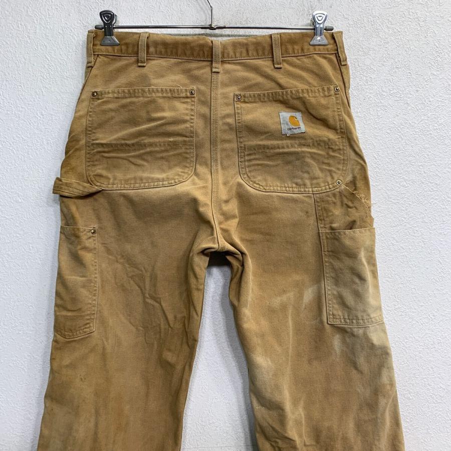 Carhartt ワークパンツ W34 カーハート ダブルニー ブラウン USA製