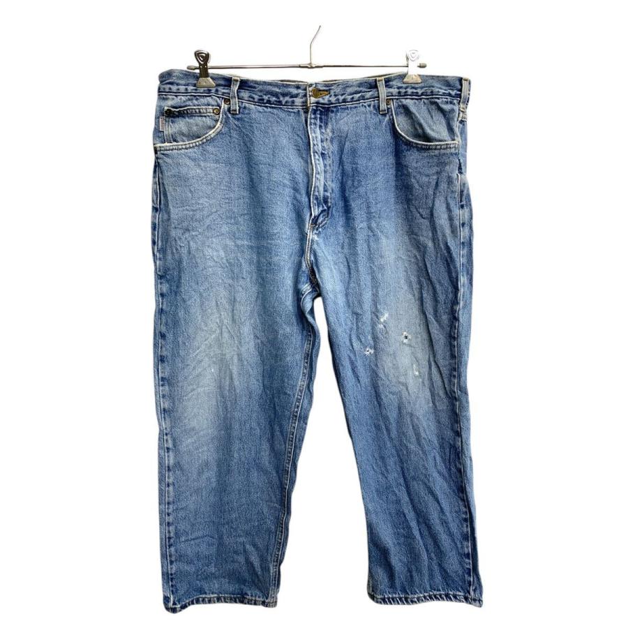 Carhartt デニムパンツ W42 カーハート ビッグサイズ ブルー コットン
