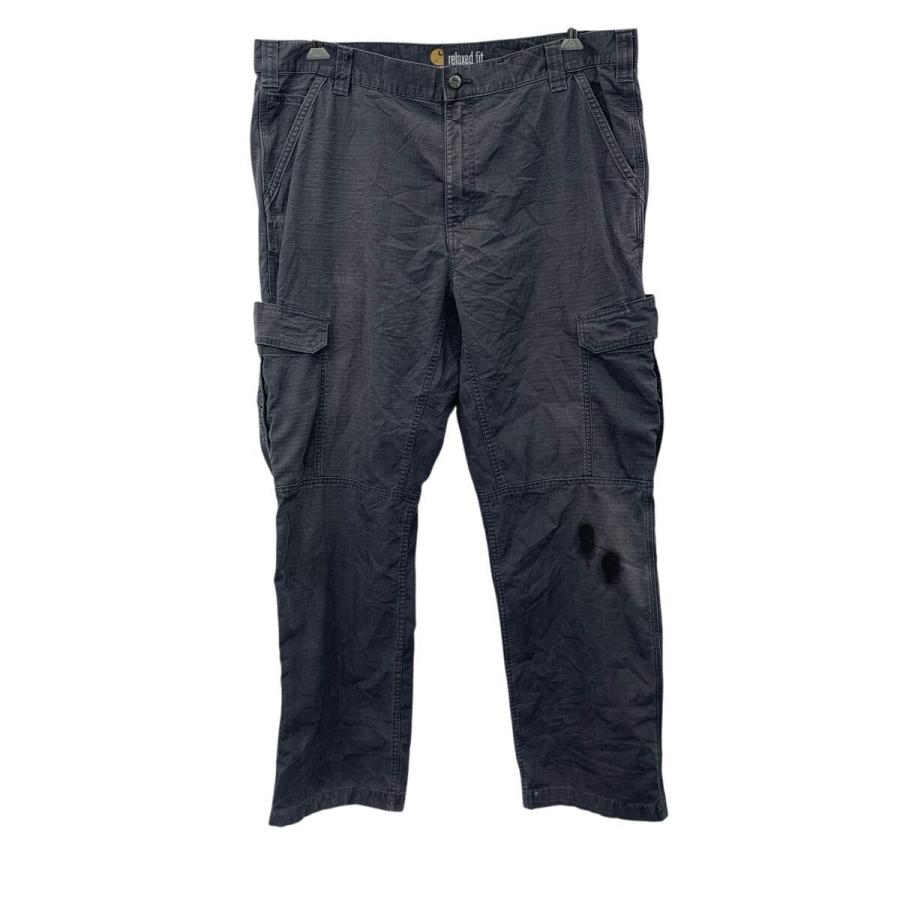 Carhartt ワークパンツ W40 グレー カーハート ジップアップ カーゴ