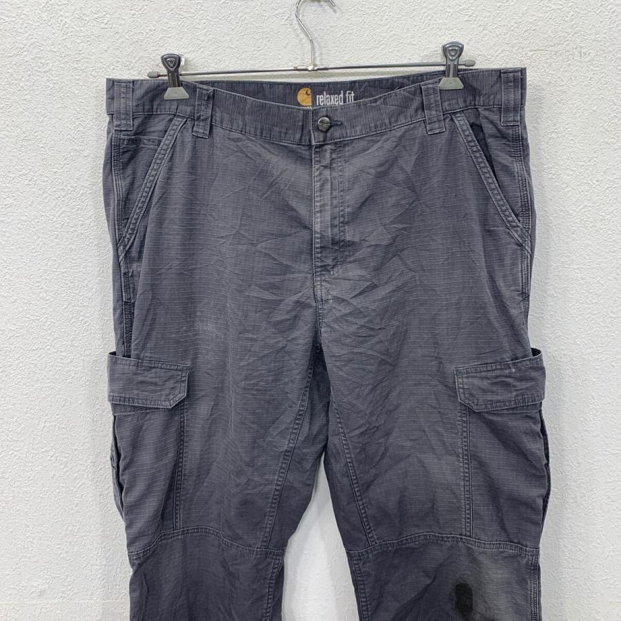 Carhartt ワークパンツ W40 グレー カーハート ジップアップ カーゴ