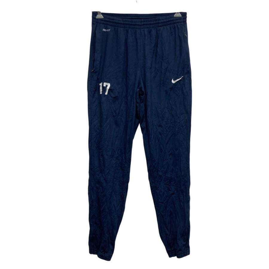 NIKE DRY FITトラックパンツ　トラックジャージ ワイド　古着　美品 NIKE ジャージパンツ M ネイビー ナイキトラックパンツ スポーティー