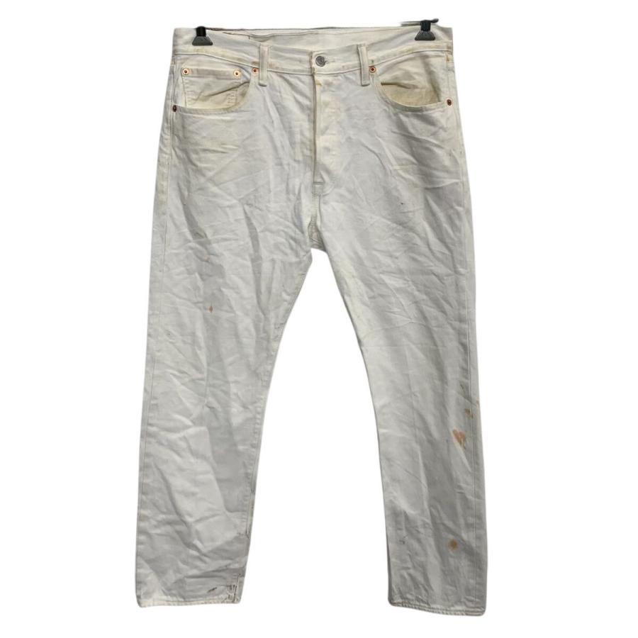 Levi's 501　USA製　W33 L30 ホワイト 白 デニム ジーンズ 90年代 USA製 Levi's リーバイス 501 ストレート ホワイトデニムパンツ