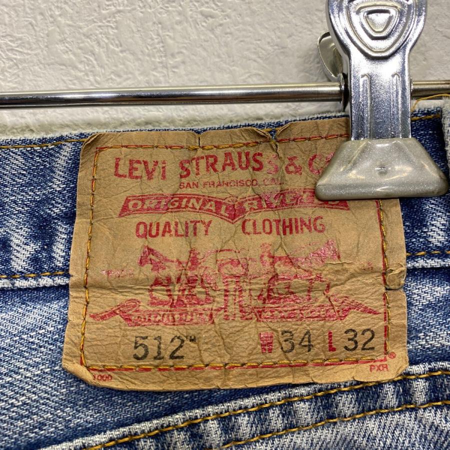 Levi's 512 デニムパンツ W34 ブルー リーバイス ジップアップ