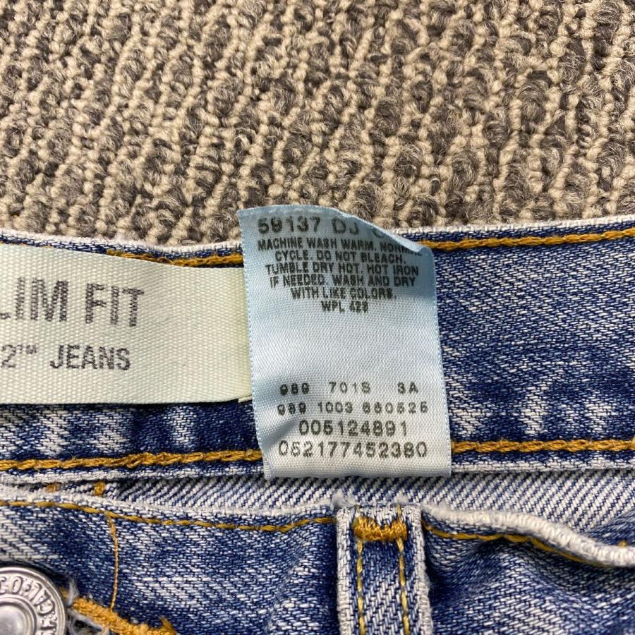 Levi's 512 デニムパンツ W34 ブルー リーバイス ジップアップ