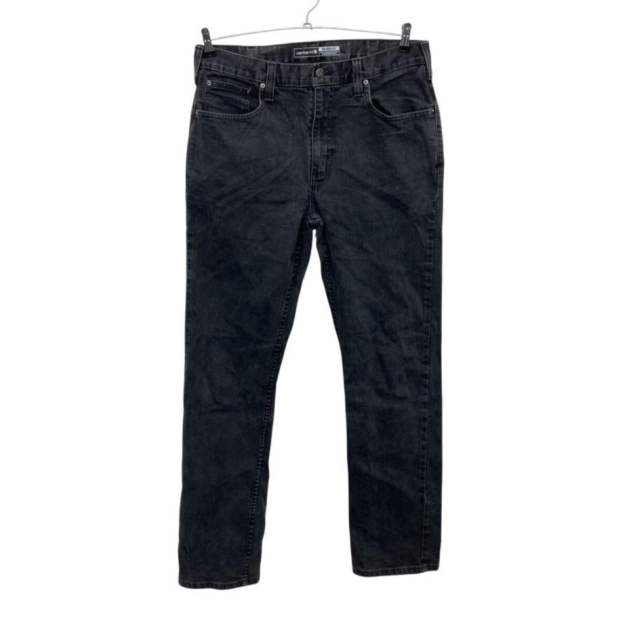 Carhartt デニムパンツ W34 ブラック カーハート ジップアップ