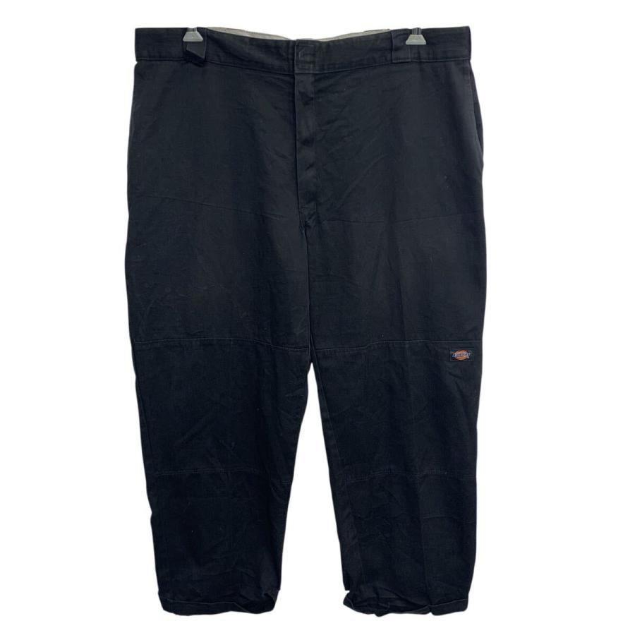 00s Dickies ワークパンツ ブラックW42L30 デッドストック Dickies ワークパンツ W42 ブラック ディッキーズ ジップアップ