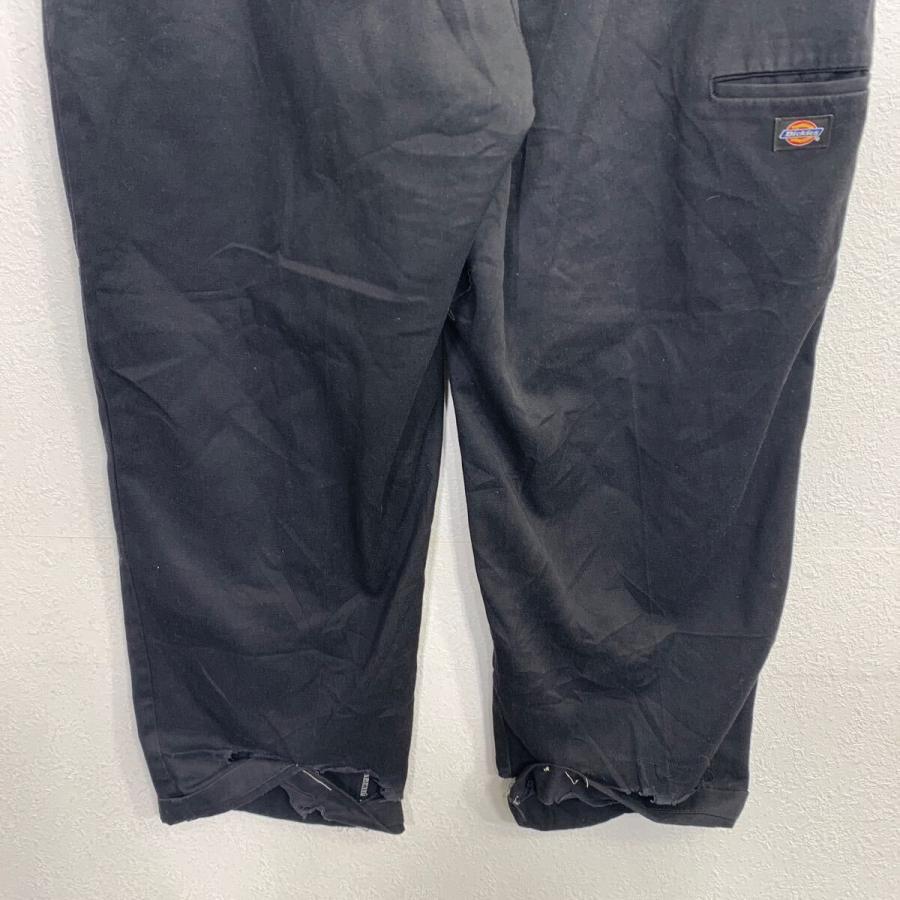 Dickies ワークパンツ W42 ブラック ディッキーズ ジップアップ