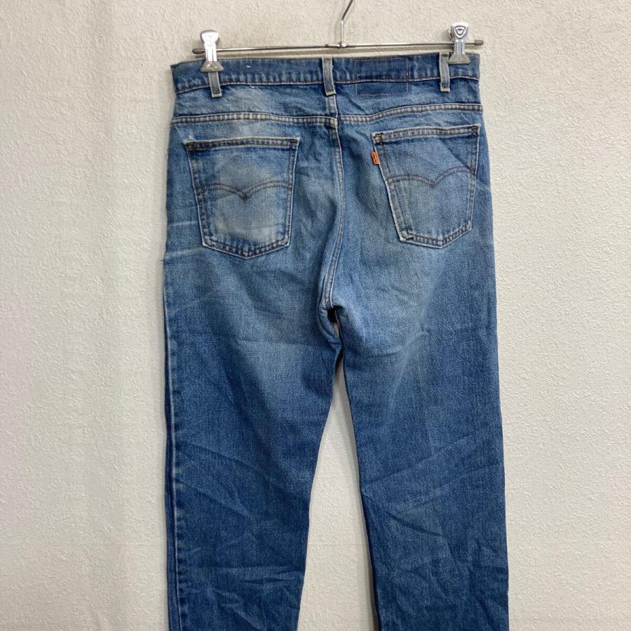 Levi's デニムパンツ M〜L ブルー ジップアップ リーバイス オレンジ