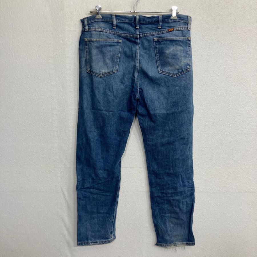 RUSTLER デニムパンツ W38 ブルー ラスラー ジップアップ メキシコ製