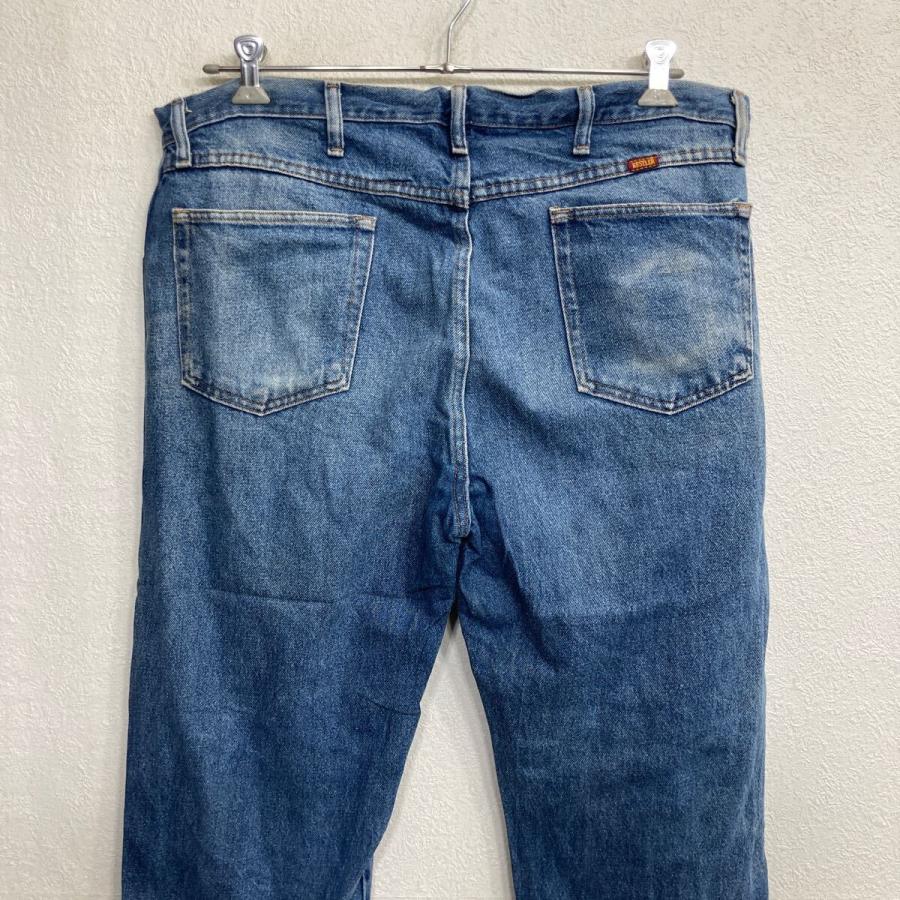 RUSTLER デニムパンツ W38 ブルー ラスラー ジップアップ メキシコ製
