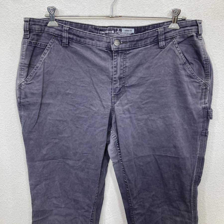 Carhartt ワークパンツ サイズ18 ブルーグレー カーハート ジップ