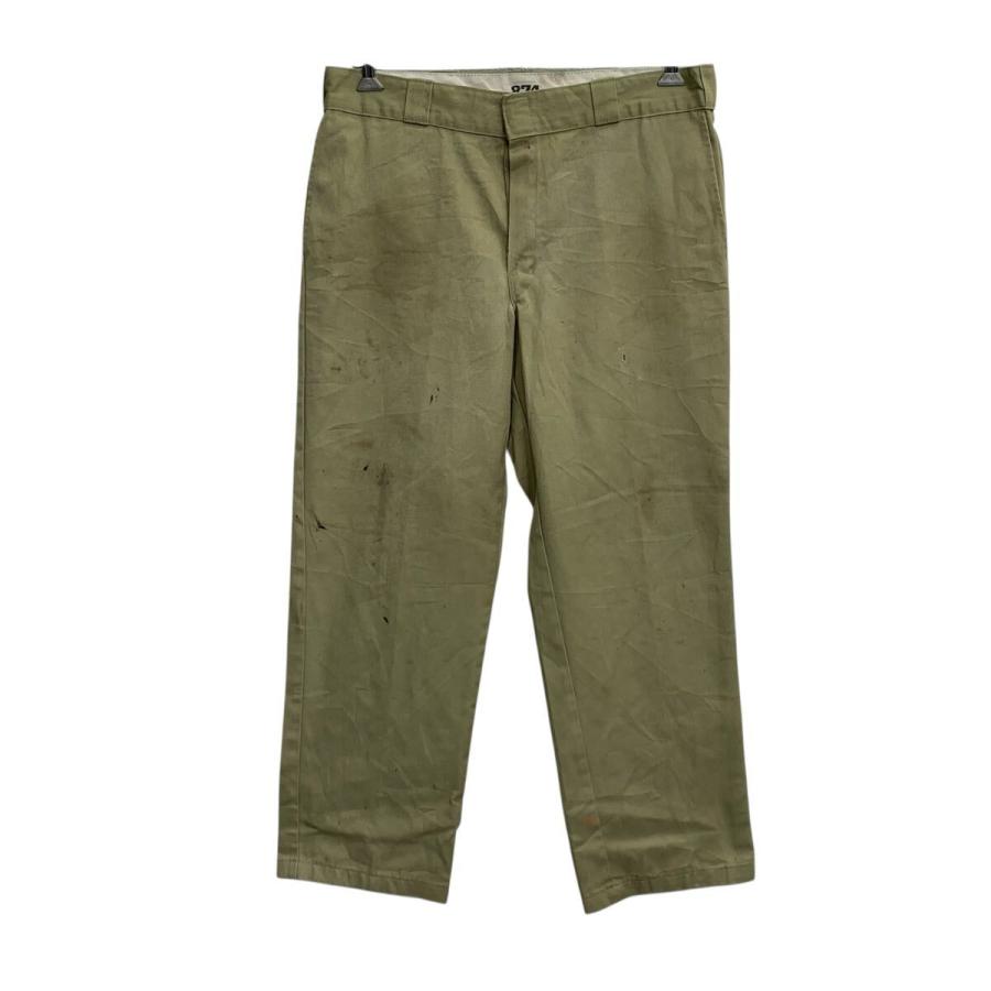Dickies ワークパンツ W36 ベージュ ディッキーズ ジップアップ 874