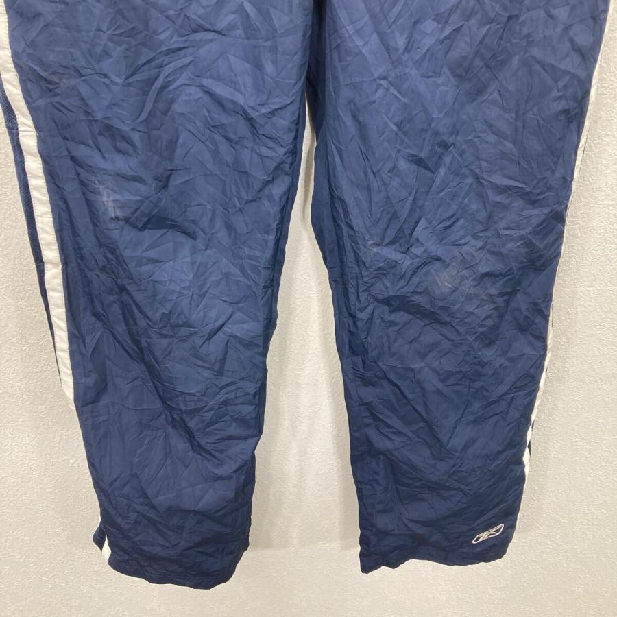 Reebok ジャージパンツ L ネイビー リーボック ナイロンパンツ サイド