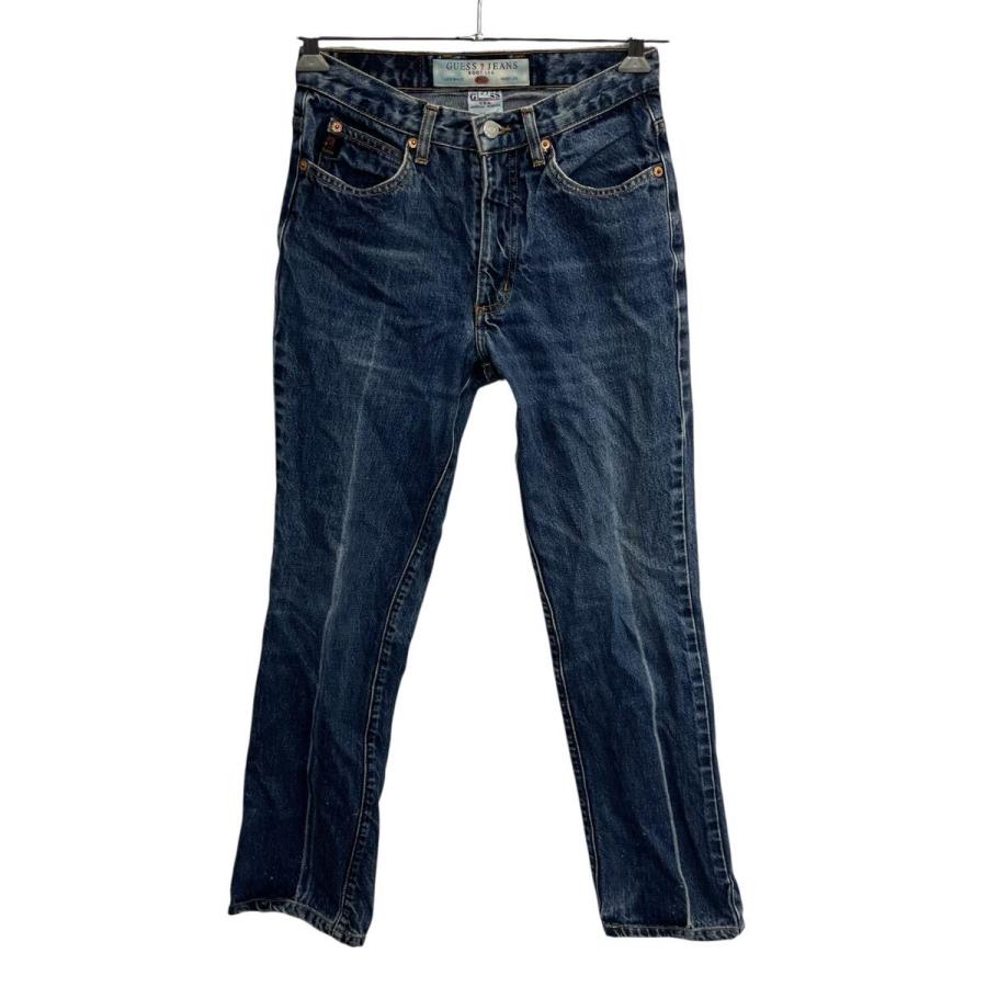 GUESS デニムパンツ 27 ブルー ゲス ジップアップ メキシコ製 