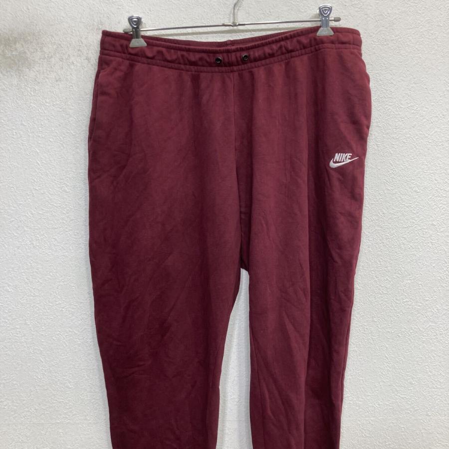 NIKE スウェットパンツ XL バーガンディ ナイキ ウエストゴム イージー